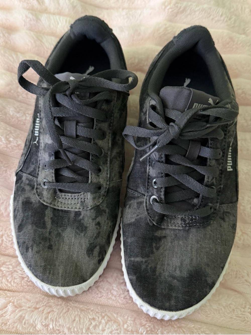 Puma Black Camo Low-Top Sneakers